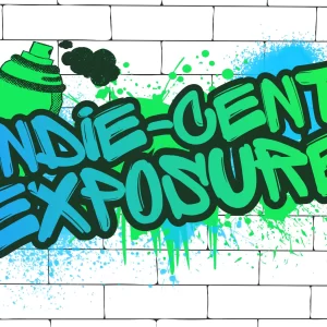 Indie-cent Exposure - Logo on brick wall