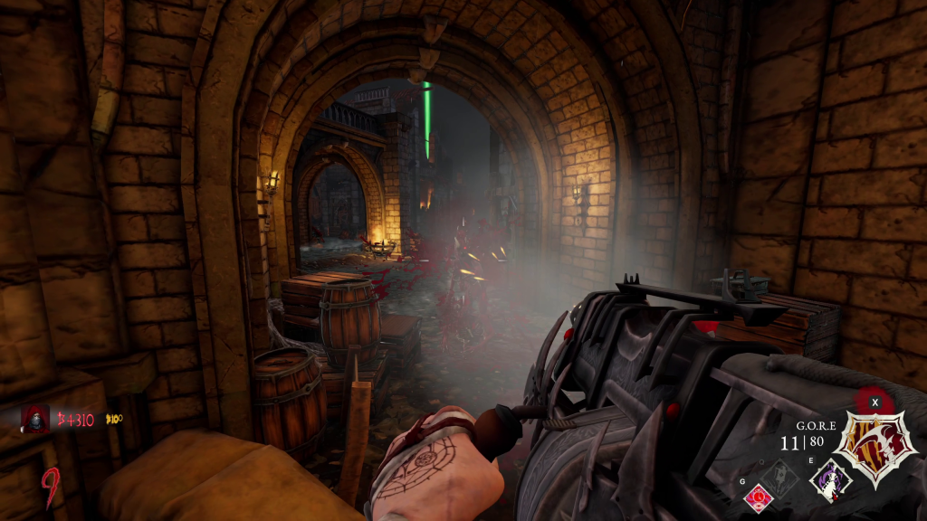 Blood Reaver - Firing big gun in a hallway