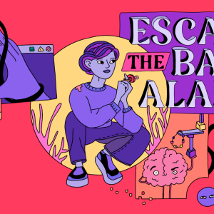Escape the Baby Alarm - Logo and key art