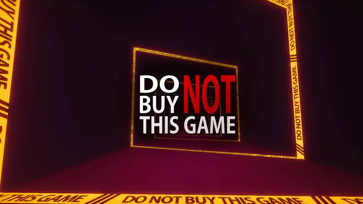 Do Not Buy This Game - Logo and key art