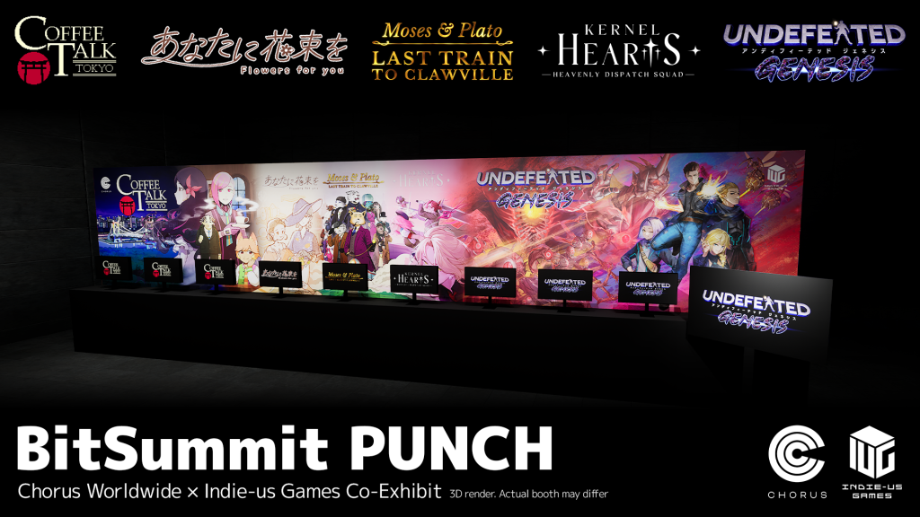 Chorus Worldwide x Indie-us Games at BitSummit PUNCH - Key art