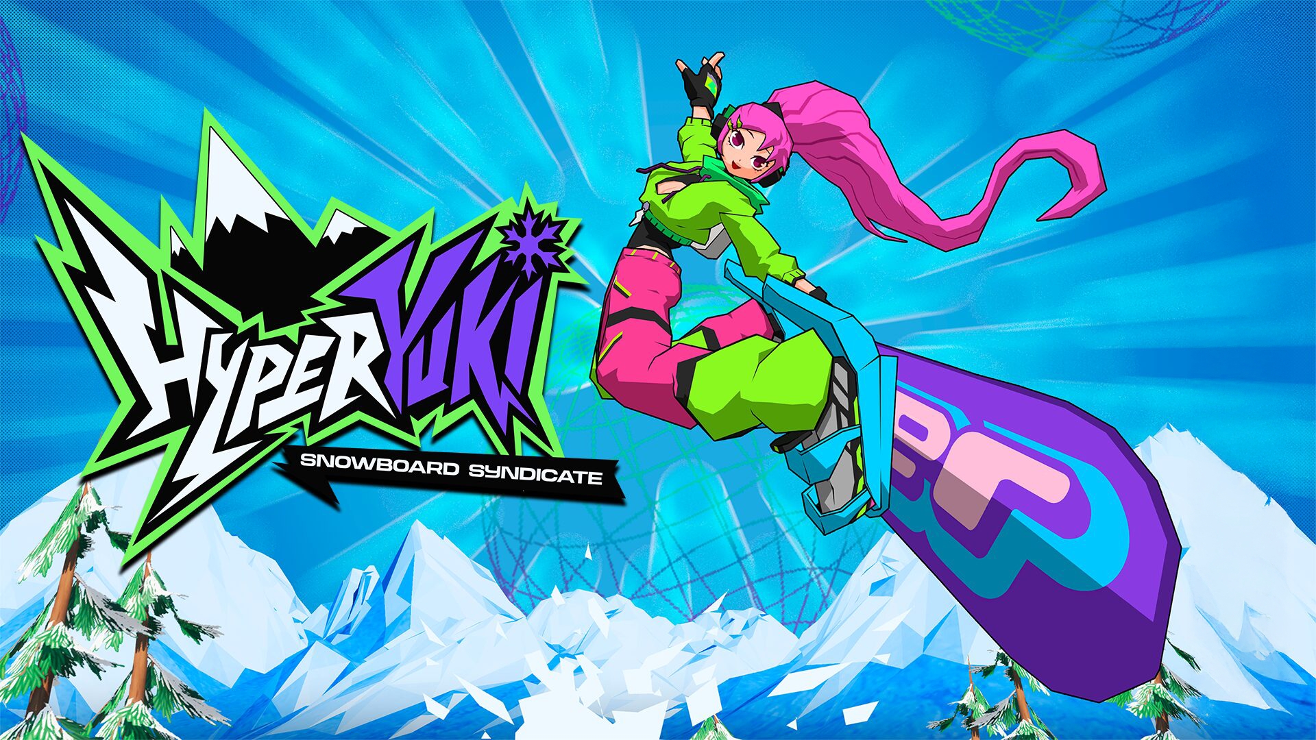 Features 19 HYPERyuki: Snowboard Syndicate - Logo and key art