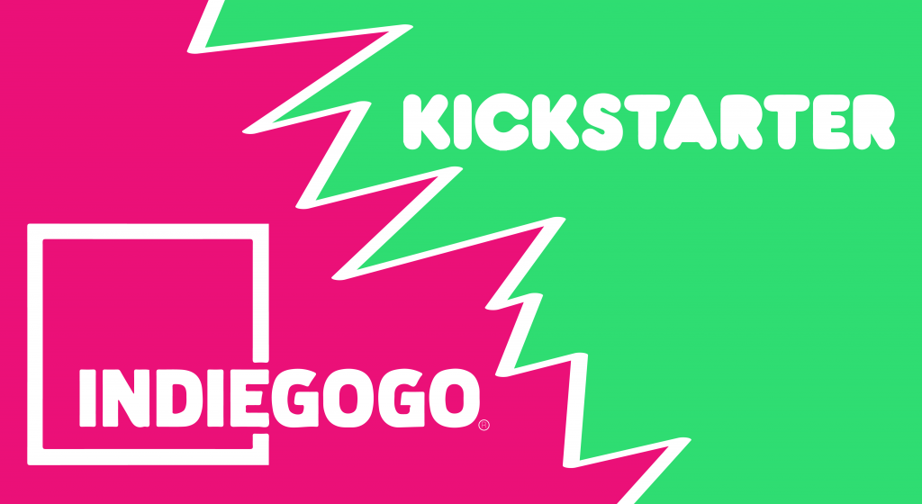 Clashing Indiegogo and Kickstarter Logos