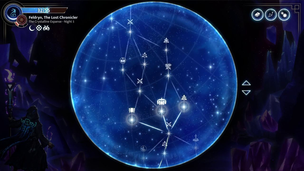 Moonsigil Atlas launches May 28th 2 A star map in Moonsigil Atlas