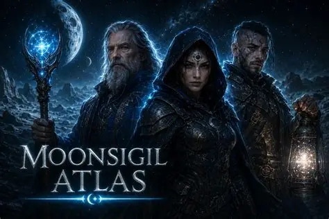 Moonsigil Atlas - Logo and key art