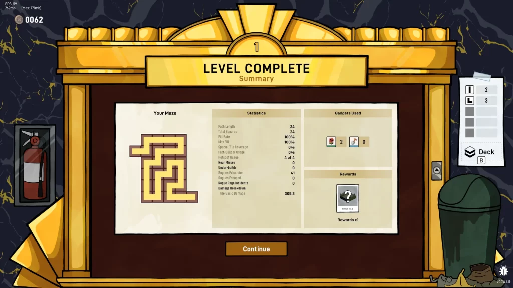 Rogue Maze - Level complete