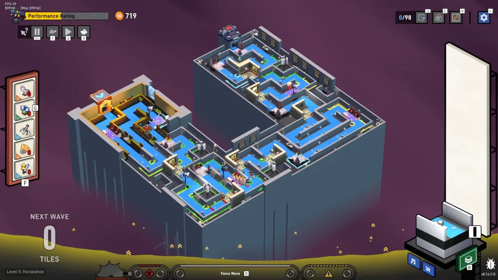 Rogue Maze - Corridors built
