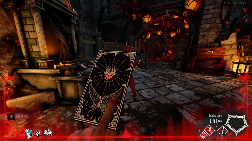 Blood, bullets, and buildcrafting: Talking Blood Reaver with Hell Byte Studios 3 Blood Reaver - Holding a card