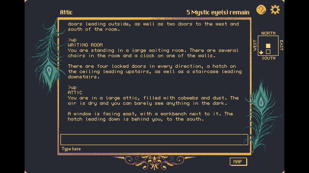 The Dreams in the Peacock House heads to Steam with text adventure weirdness and a duck called Herbert 2 The Dreams in the Peacock House - In-game text