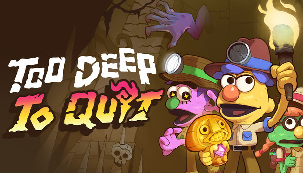 5 upcoming indie co-op games to play with friends 6 Too Deep To Quit - Logo and key art