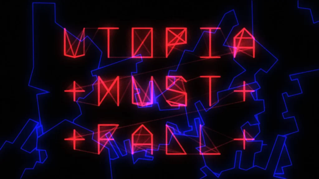 Utopia Must Fall - Logo and key art