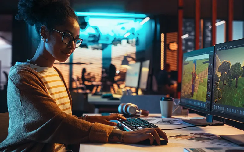 Is ‘proudly human-made’ becoming indie gaming’s next selling point? 7 A young black female in game development
