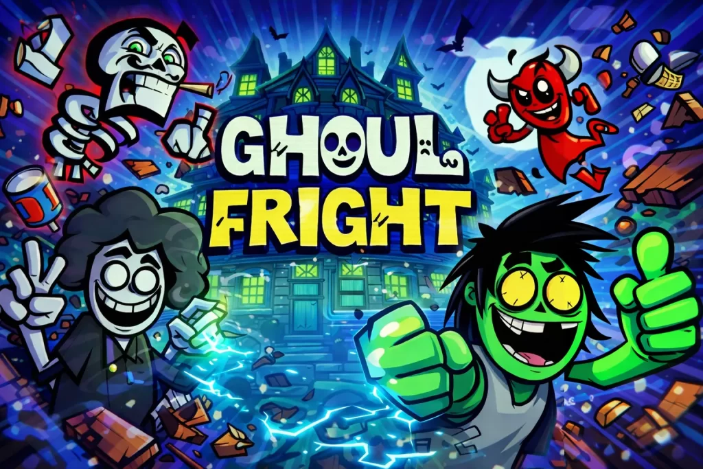 Ghoul Fright - Logo and key art
