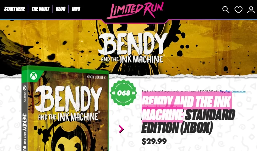 Publishers still making physical indie games in 2026 2 Bendy and the Ink Machine physical edition published by Limited Run Games