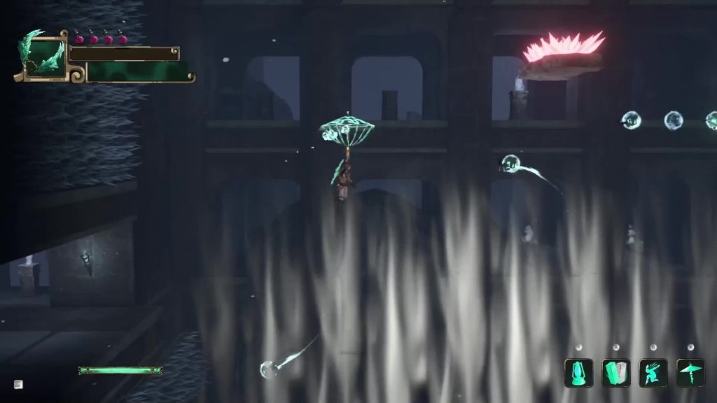 Winds of Arcana: Ruination - Using wind below to glide across the level