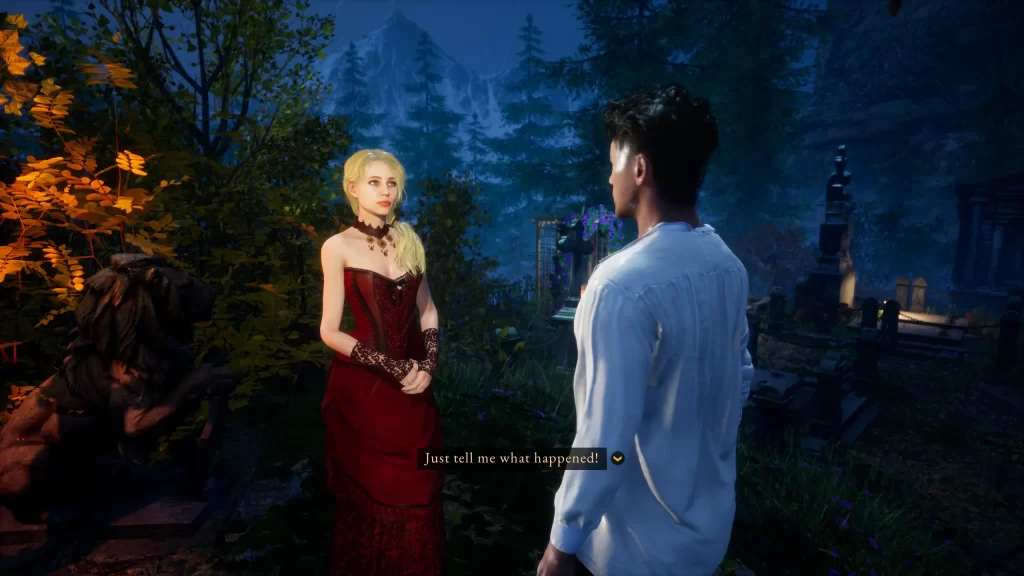 22 Romanian indie games you should know about in 2026 11 - Marius talking to Irina in the graveyard