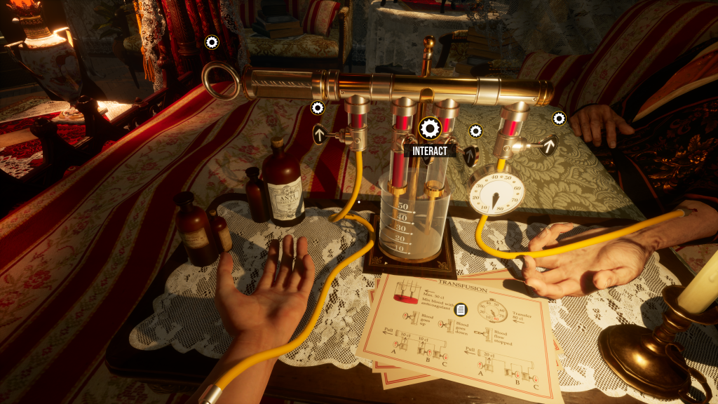 The Crimson Maid review: Lust, murder and a lot of talking 4 The Crimson Maid - Blood transfusion puzzle