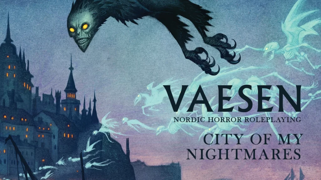 Vaesen: City of My Nightmares - Logo and key art