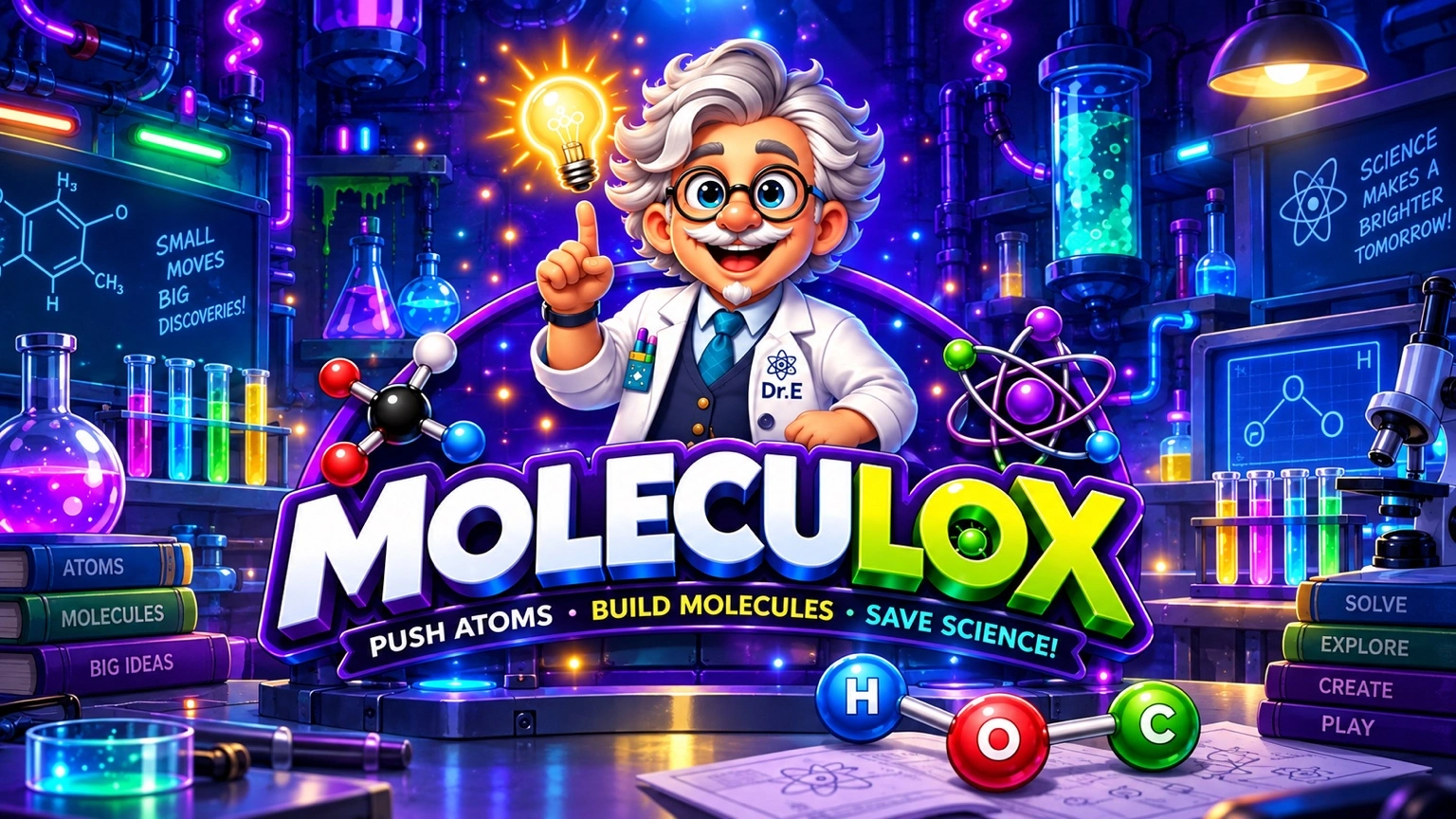 Moleculox - Logo and key art