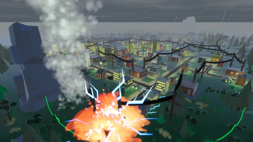 Keeping the lights on: Talking Power Network Tycoon with David Made This 4 Power Network Tycoon - Overloaded lines causing a fire