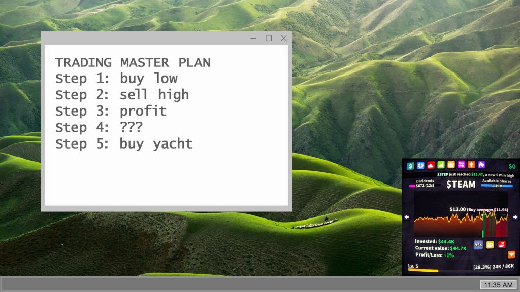 Screen Stocks turns stock trading into a multiplayer clicker game, and the demo is out now 2 Screen Stocks - Master plan