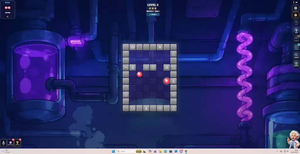 Making chemistry click: Talking Moleculox with Orhan Akyol 3 Moleculox - Level 2 played in browser