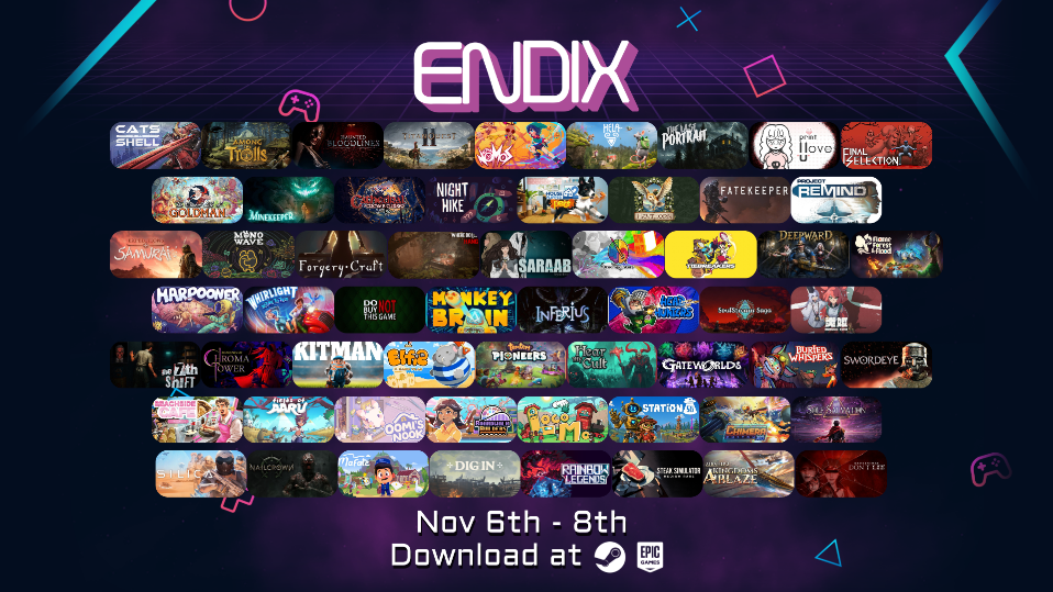 ENDIX November 2026 lineup revealed with THQ Nordic, 505 Games and over 50 games