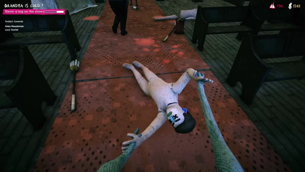Grave Mistakes - Dragging a dead body through the church