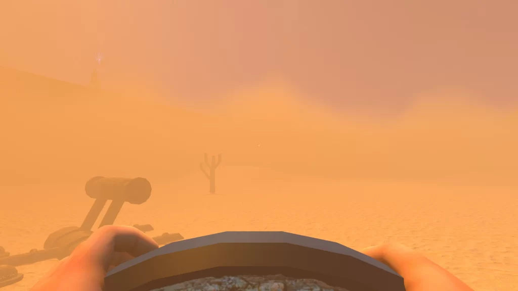 Once Before Us review: Puzzles, patience and relationship counselling 2 Once Before Us - Standing in a sand storm