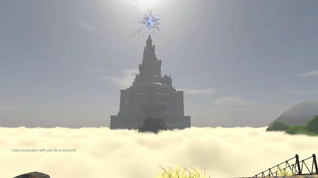 Once Before Us review: Puzzles, patience and relationship counselling 4 Once Before Us - The castle with the portal above it