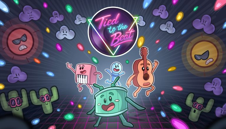 Tied to the Beat - Logo and key art